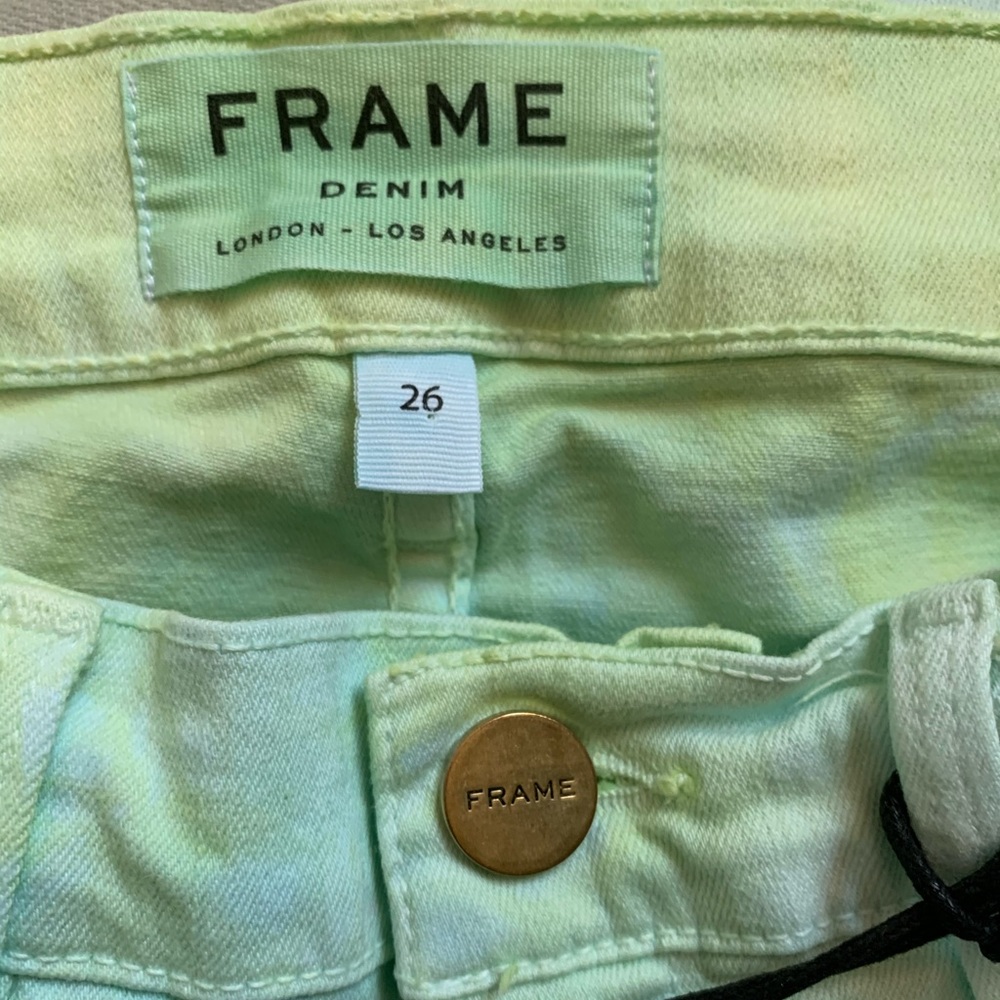 FRAME | Denim Custom Tie Dyed Crop Jeans NWT - Picture 7 of 11
